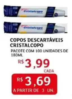 Assaí Atacadista Copos descartáveis cristalcopo oferta