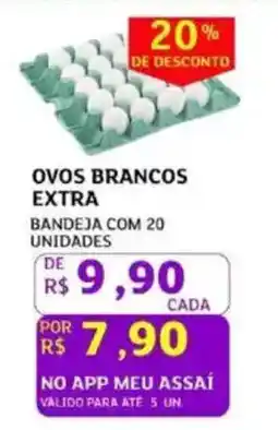 Assaí Atacadista Ovos brancos extra oferta