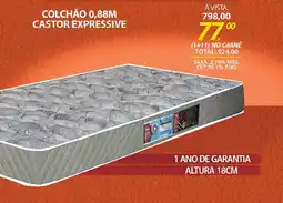 Lojas Cem Colchão 0,88m castor expressive oferta