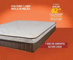 Lojas Cem Colchão 1,38m mola in milão oferta