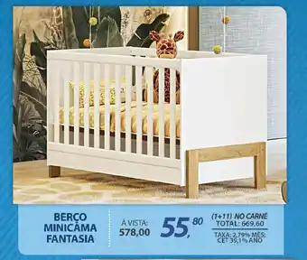 Lojas Cem Berço minicama fantasia oferta