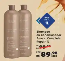Sam's Club Shampoo ou Condicionador Amend Complete Repair oferta