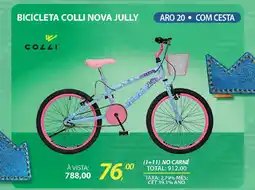 Lojas Cem Bicicleta colli nova jully oferta