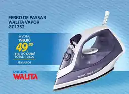 Lojas Cem Ferro de passar walita vapor GC1752 oferta