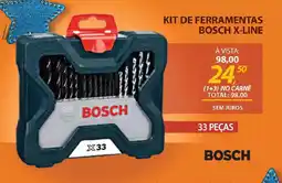 Lojas Cem Kit de ferramentas bosch x-line oferta