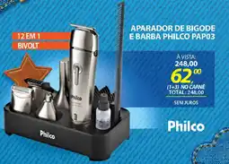 Lojas Cem Aparador de bigode e barba philco PAP03 oferta