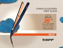 Lojas Cem Chapa alisadora taiff gloss oferta
