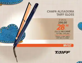 Lojas Cem Chapa alisadora taiff gloss oferta