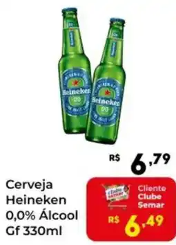 Semar Supermercado Cerveja Heineken 0,0% Álcool Gf oferta