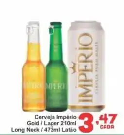 Rede Super Compras Cerveja Império Gold/Lager Long Neck/ Latão oferta