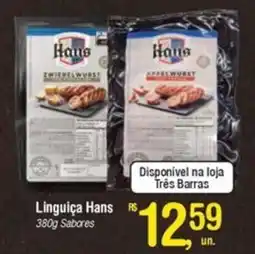 Fort Atacadista Linguiça Hans Sabores oferta