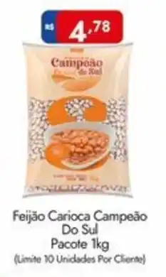Supermercados Rondon Feijão Carioca Campeão Do Sul Pacote oferta