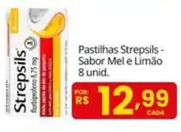 Supermercado Bem Barato Pastilhas Strepsils - Sabor Mel e Limão oferta