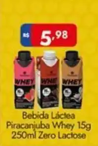 Supermercados Rondon Bebida Láctea Piracanjuba Whey 15g Zero Lactose oferta