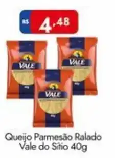 Supermercados Rondon Queijo Parmesão Ralado Vale do Sitio oferta