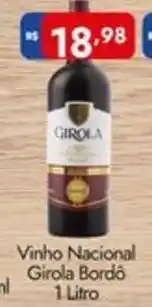 Supermercados Rondon Vinho Nacional Girola Bordo oferta