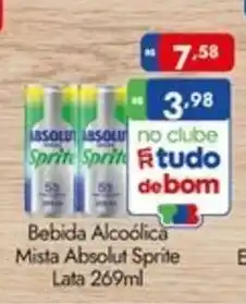 Supermercados Rondon Bebida Alcoólica Mista Absolut Sprite oferta