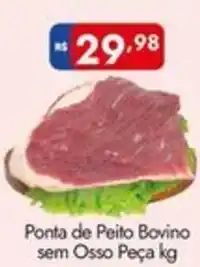 Supermercados Rondon Ponta de Peito Bovino sem Osso Peça oferta