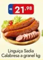 Supermercados Rondon Linguiça Sadia Calabresa a granel oferta