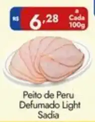 Supermercados Rondon Peito de Peru Defumado Light Sadia oferta