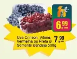 Negreiros Uva Crinson, Vitória, Vermelha ou Preta s/ Semente Bandeja oferta