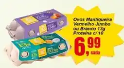 Negreiros Ovos Mantiqueira Vermelho Jumbo ou Branco 13g Proteína oferta