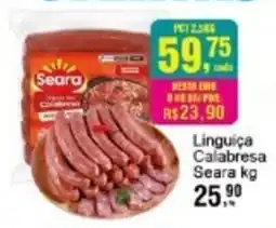 Negreiros Linguiça Calabresa Seara oferta
