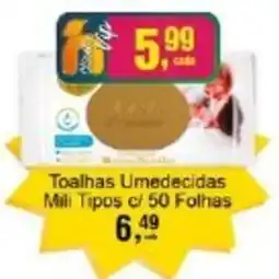 Negreiros Toalhas Umedecidas Mili Tipos oferta