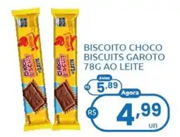 Rede Compras Biscoito choco biscuits garoto ao leite oferta