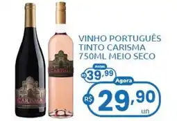 Rede Compras Vinho português tinto carisma meio seco oferta