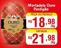 Supermercados Rondon Mortadela Ouro Perdigão oferta
