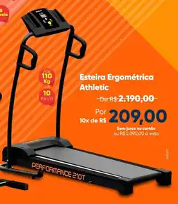 Cybelar Esteira Ergométrica Athletic oferta
