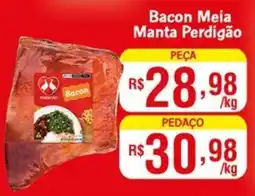 Supermercados Rondon Bacon Meia Manta Perdigão oferta