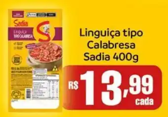Supermercados Rondon Linguiça tipo Calabresa Sadia oferta