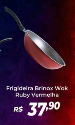 Atakarejo Frigideira Brinox Wok Ruby Vermelha oferta