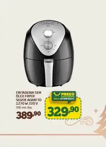 Cooper Fritadeira Sem óleo Fryer Silver Agratto 1270w 220 V oferta