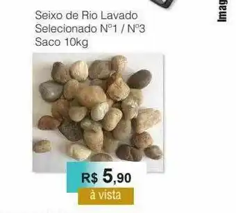 Copercana Seixo De Rio Lavado Selecionado N°1 N°3 Saco 10 Kg oferta