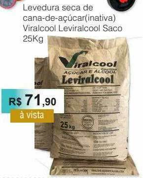 Copercana Levedura Seca De Cana-de-açúcar (inativa) Viralcool Leviralcool Saco oferta
