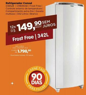 Lojas TaQi Refrigerador Consul oferta