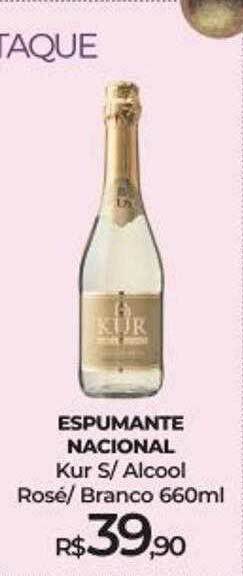 Peg Pese Espumante Nacional Kur S Alcool Rosé Branco oferta