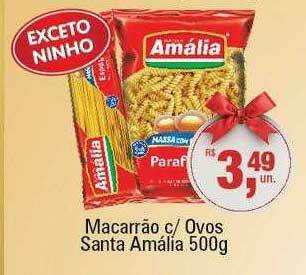 Supermercados Alvorada Macarrão C Ovos Santa Amália oferta