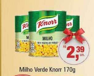 Supermercados Alvorada Milho Verde Knorr oferta