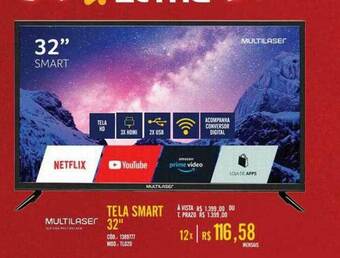 Zema Multilaser Tela Smart 32 oferta
