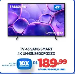 DB Supermercados Tv 43 sams smart 4K UN43U8600FGXZD oferta