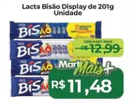Mart Minas Lacta Bisão Display Unidade oferta