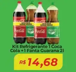 Mart Minas Kit Refrigerante 1 Coca Cola +1 Fanta Guarana oferta