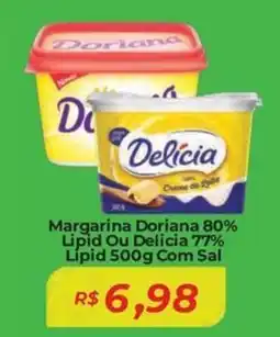 Mart Minas Margarina Doriana 80% Lipid Ou Delicia 77% Lipid Com Sal oferta