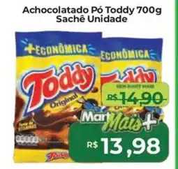 Mart Minas Achocolatado Pó Toddy Sachê Unidade oferta