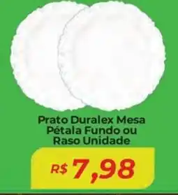 Mart Minas Prato Duralex Mesa Pétala Fundo ou Raso Unidade oferta