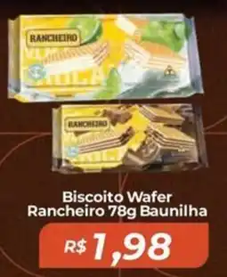 Mart Minas Biscoito Wafer Rancheiro Baunilha oferta